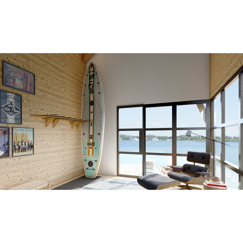 Vertical Sup Wall Rack, Bamboo