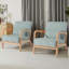 Chaise d'appoint rembourrée en velours côtelé bleu clair Jyrin-1880213896-1880213903-2122893214