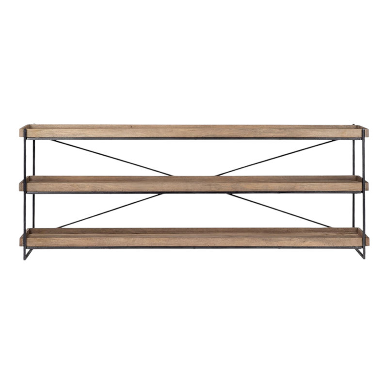 HomeRoots 80'' Solid Wood Top Console Table