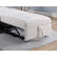 Blanc moderne avec lit escamotable et coussin décoratif de siège convertible en tissu
