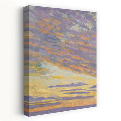Coucher de soleil souvenirs - art contemporain des nuages impressionnistes