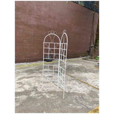 1 ensemble (2 pièces) treillis de jardin en métal pour plantes grimpantes
