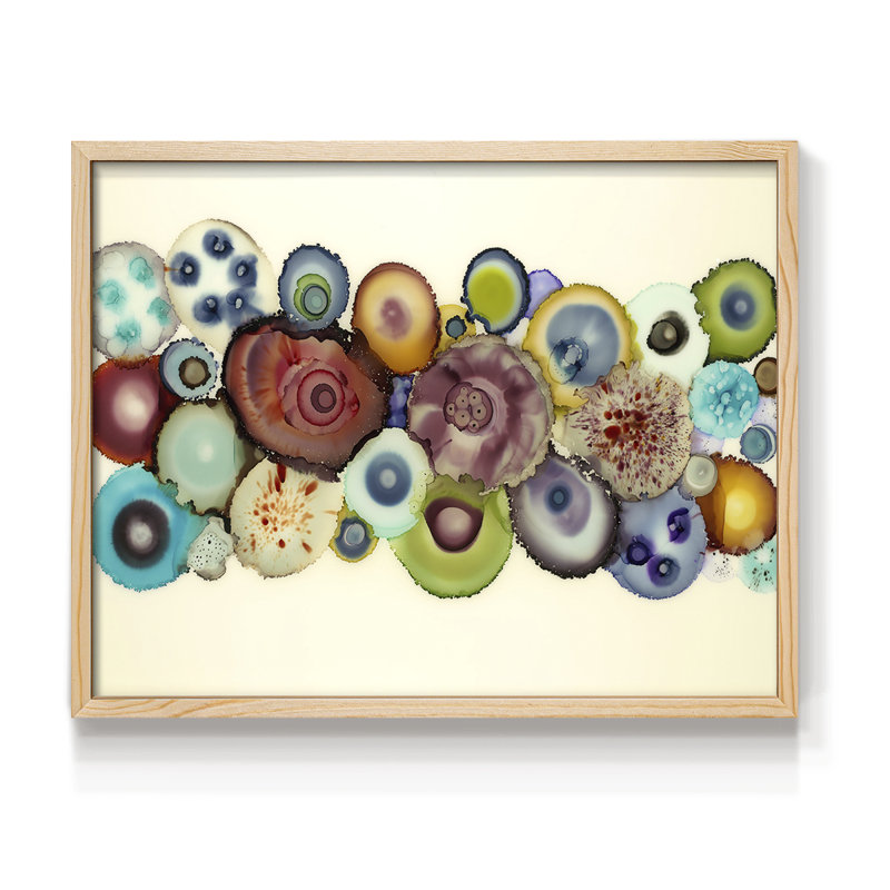Red Path -Framed Print - Restickable, Naturel, H 16 po x l 20 po