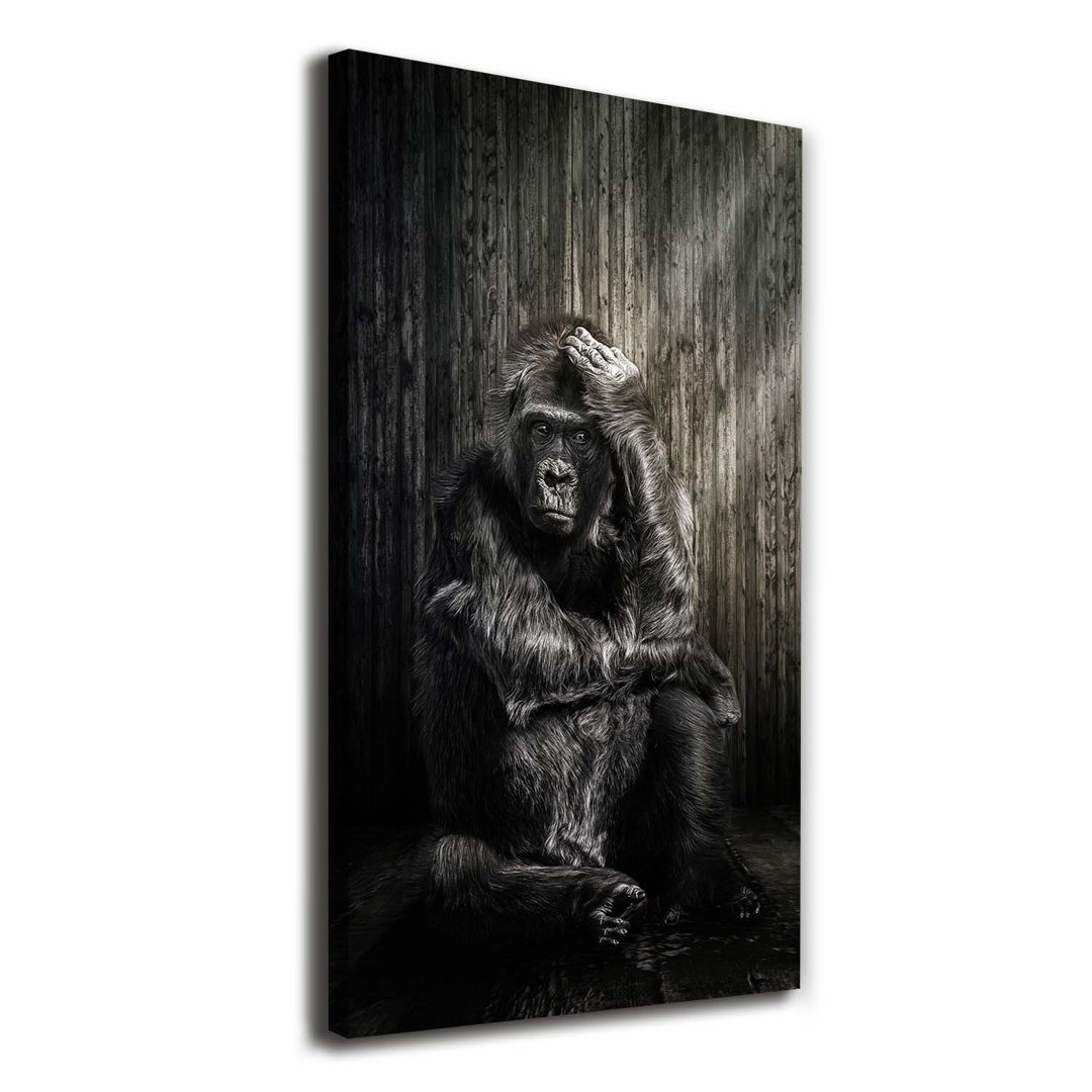 Gorilla - Kunstdruck auf Leinwand