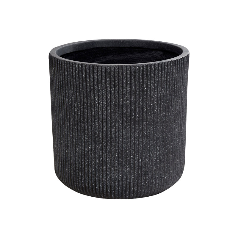 Alazne Pot Planter, 45cm H x 45cm W x 45cm D, Grey