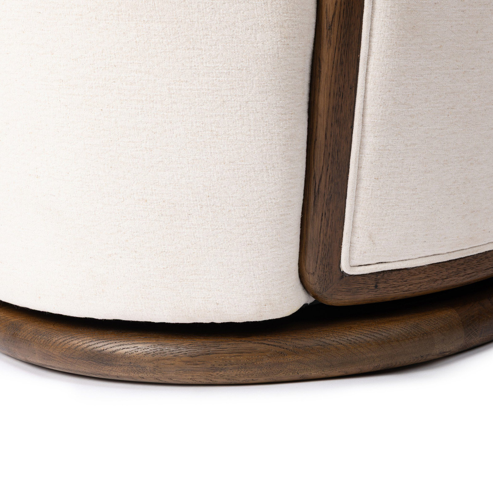 Upholstered Swivel Accent Chair, Laughlin Bone