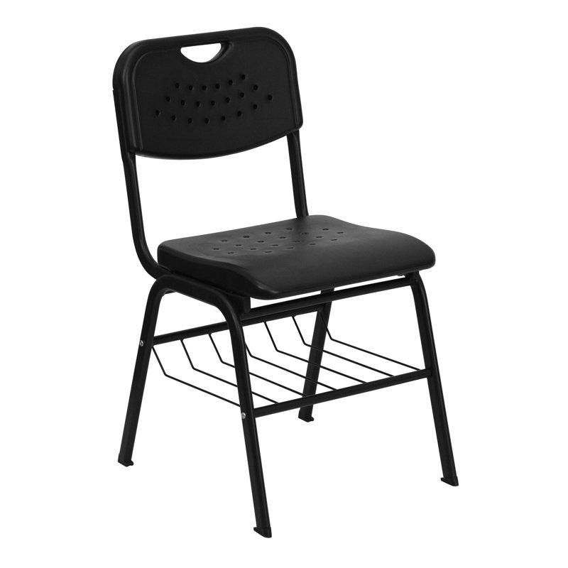 Chaise en plastique avec cadre et panier à livres 880 lb Oliverson