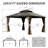 10' X 14' Hardtop Gazebo Permanent Outdoor Gazebo With Galvanized Steel Double Roof, Aluminum Frame, Curtains And Netting For Patio Lawn And Garden, Brown-128930608-128930607