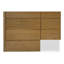 Gia 6 Drawer Dresser Brown