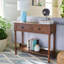 Console élégante de 35,5 po Padula - Table d'appoint rustique avec ton neutre pour salon, bureau-975163380