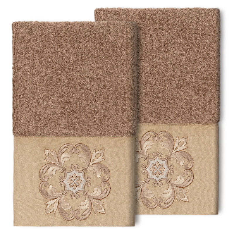 ALYSSA Turkish Cotton Hand Towel, Latte