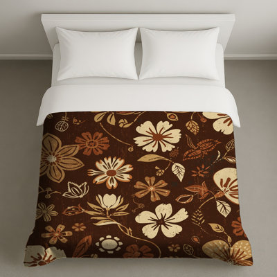 Housses de couette à motif floral rétro