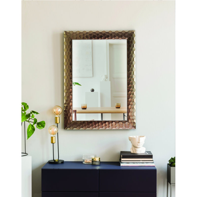 Bellbrook Plastic Flat Mirror, 84 cm H x 64 cm W, White