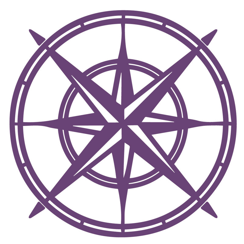 Non-Wall Damaging Wall Decal, 30" H x 30" W x 0.01" D, Violet