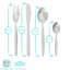 Argon Tableware - Stainless Steel Cutlery Set - 48pc