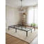 Base de lit en métal pleine grandeur - plateforme en acier robuste, hauteur de 14 po, conception silencieuse, aucun sommier tapissier requis, rangement sous le lit - 190 x 137 cm (noir)