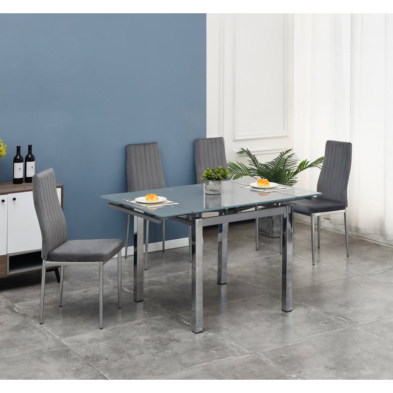 Trucksville 4 - Person Dining Set, Black, Grey