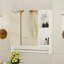 Armoire de toilette murale avec tablettes et porte-serviettes-114198249