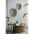 18.9x13.4x1.4" Gold Monstera Leaf Wall Décor