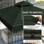 x 10 pi auvent de remplacement pour pavillon de jardin à deux niveaux, UPF30 +, vert
