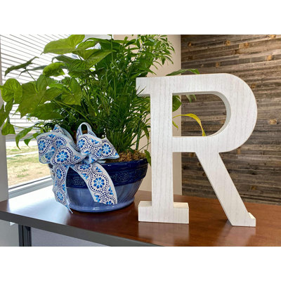 Text & Numbers Letter Block