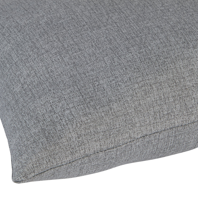 Henrich Indoor/Outdoor Striped Lumbar Pillow, Gray Heather