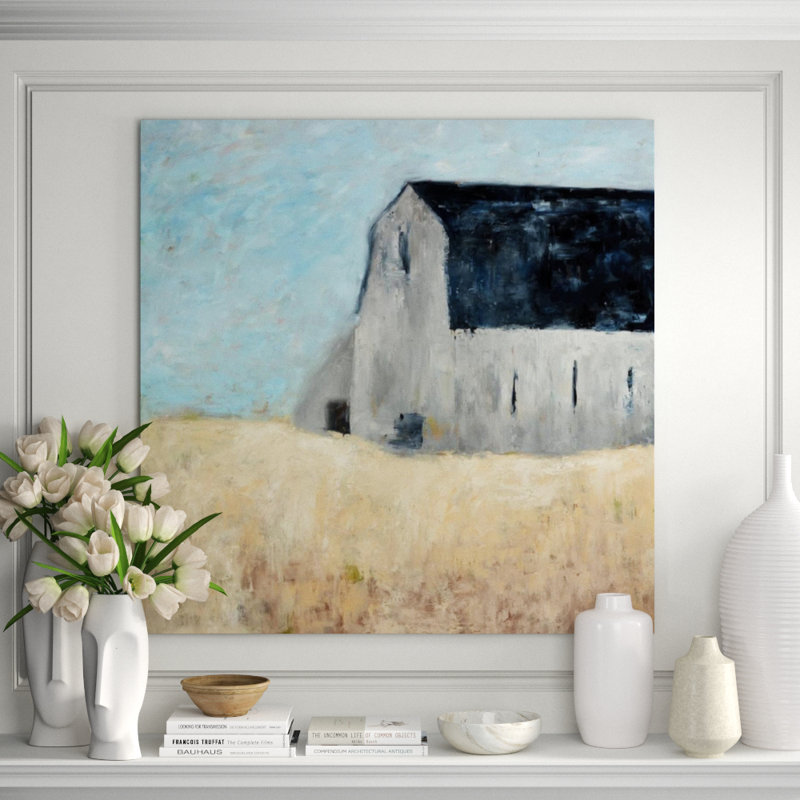 Country Barn Painting by Samuel Kane, Outdoor, 40" H x 40" W x 1.5" D