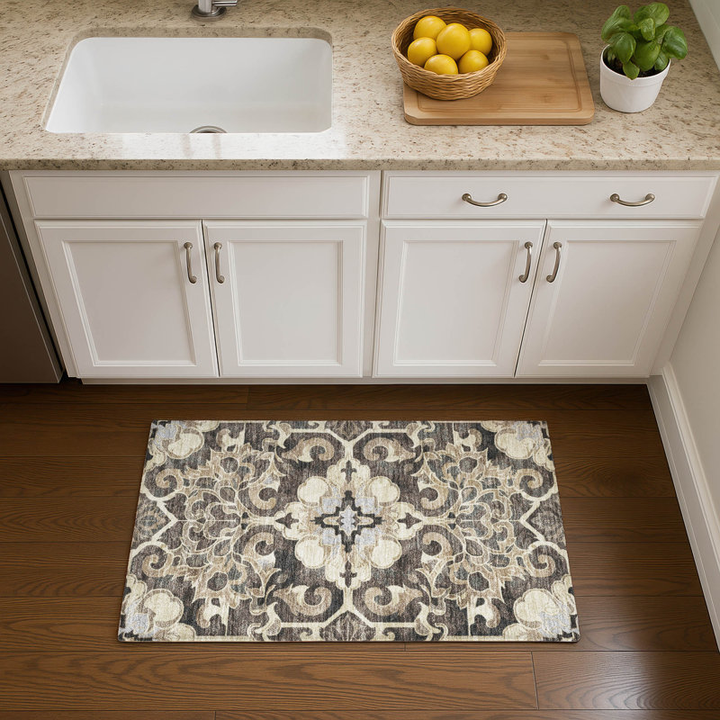 Premium Machine Washable Ralston AMF1947 Global Rug, Rectangle 1'8" x 2'6"