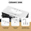 Meuble-lavabo simple sur pied 36 po avec comptoir en céramique, tiroirs et tablette réglable-227012834
