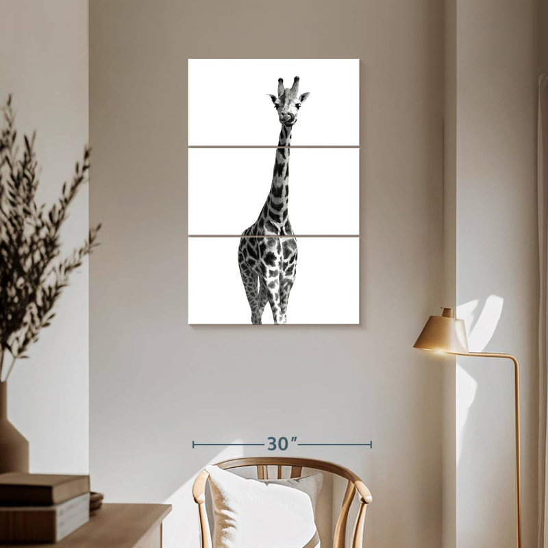 Brampt Long Necked Giraffe, 57" H x 36" W