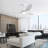 52 Inch Modern Ceiling Fan With 22W Led Light, 3 Abs Fan Blades Dc Motor Ceiling Fan For Bedroom Living Room-419617553