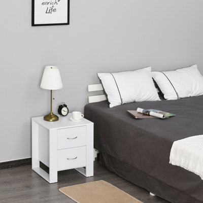 Hopkint 48cm W Manufactured Wood Bedside Table