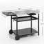 Table de préparation pour barbecue avec roulettes Outsunny