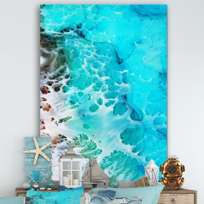 «Waves Epoxy Resin Art III», reproduction d'art sur toile