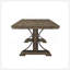 Table de salle à manger rectangulaire en bois brun clair 1Pc
