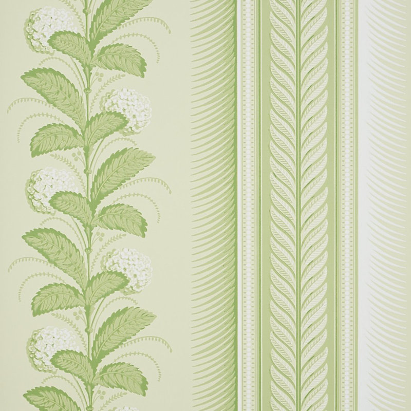 Hydrangea Drape Wallpaper, Green