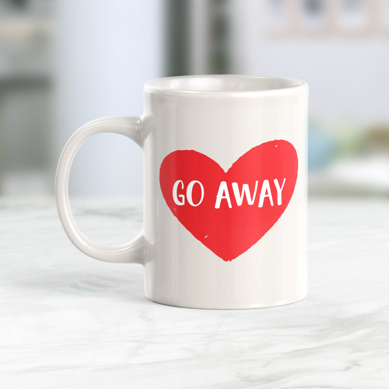 Tasse à café Go Away, 11 oz, Plastique