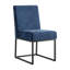 Chaise d'appoint en chenille rembourrée avec cadre en fer (ensemble de 2)-1059751989
