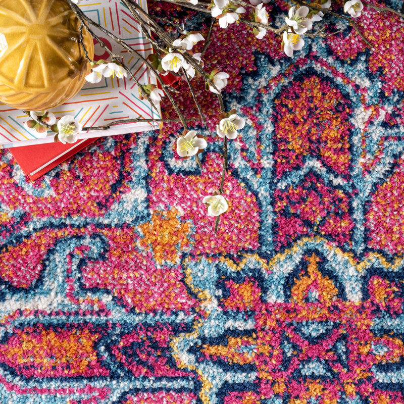 Barksdale Oriental Area Rug, Round 152cm