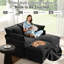 Canapé modulaire en L en chenille de 57 po avec deux repose-pieds George-138375240