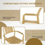 Ensemble de chaises à une place + table basse en PP - Mobilier polyvalent intérieur / extérieur pour le salon, le balcon, la plage (sans chaises d'assemblage, table à installation facile) - Polypropylène-54824407