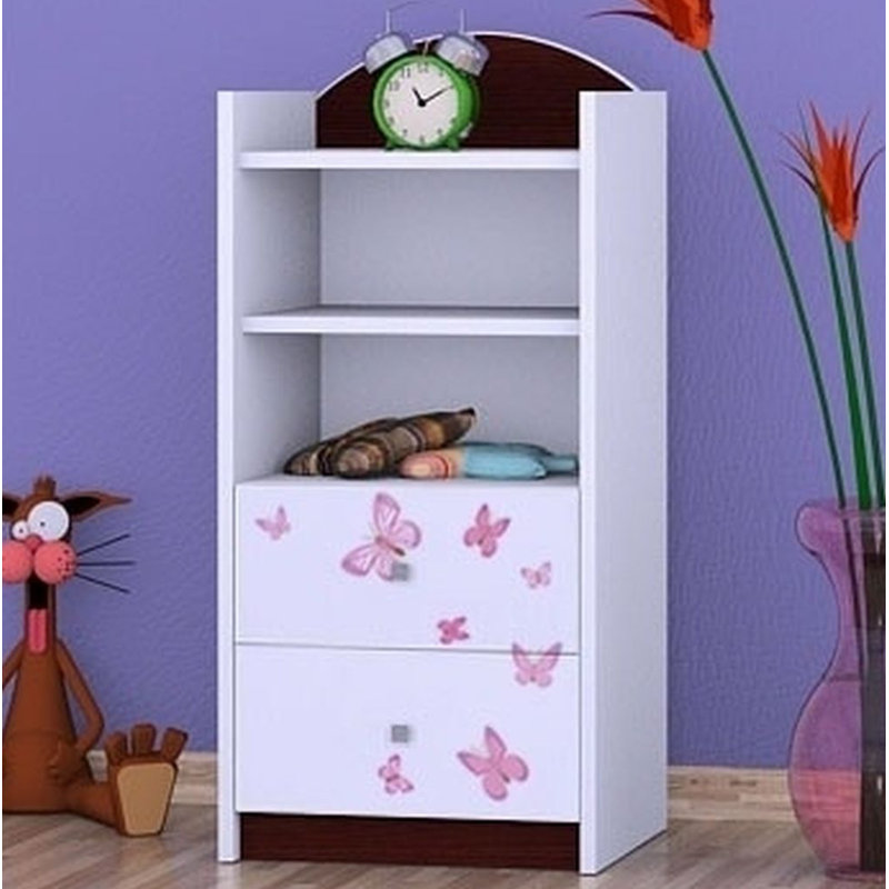 Jayden 96cm H X 45cm W Animals Kids Cube, Wenge