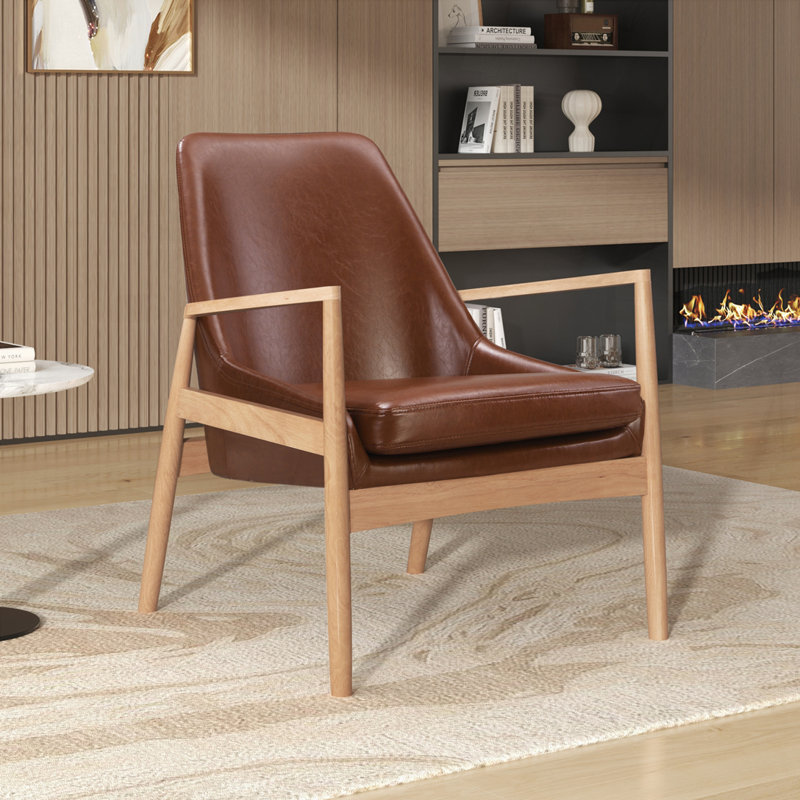 Fauteuil avec structure en bois massif