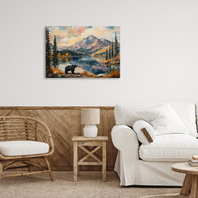 Toile d'ours de montagne, conception de Petal Prints Design