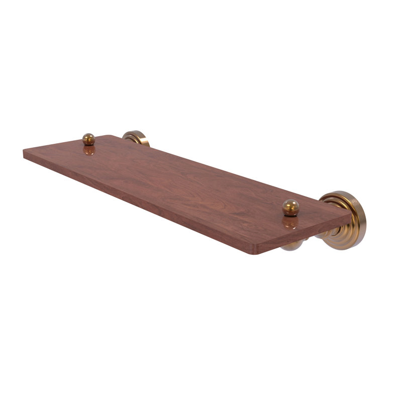 Beresford Bracket Shelf, Brushed Bronze, 2.5" H x 16" W x 5" D