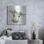 Art mural en métal luxueux «Baby Lamb With Crown» par Yvette St. Amant, 36 po x 36 po
