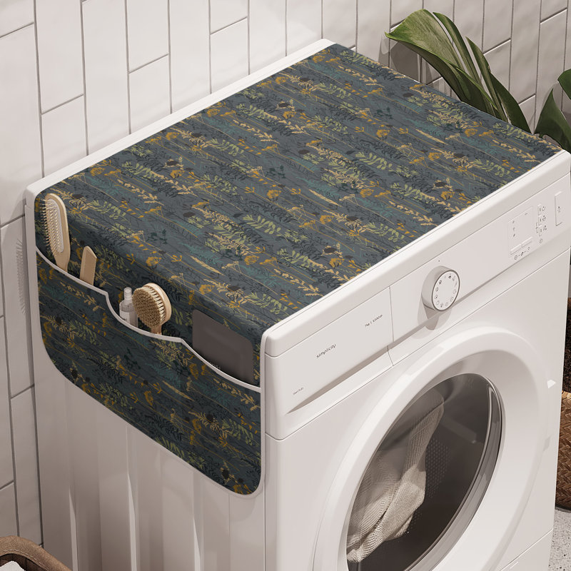 East Urban Home Botanical Washing Machine Organizer Pack of 2 47" x 18.5"