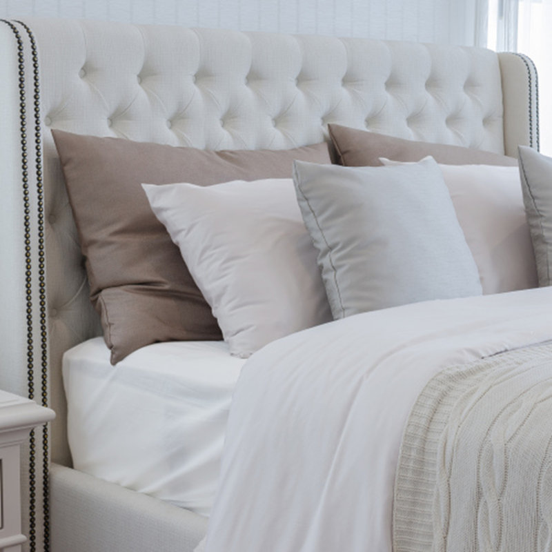Ensemble de draps 4 pièces Deluxe Soft 100% rayonne de bambou, Blanc, Ensemble de draps pour très grand lit