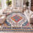 Lathan Bohemian FLAIR Boho Vintage Medallion Blue/Multi Rug-633824568