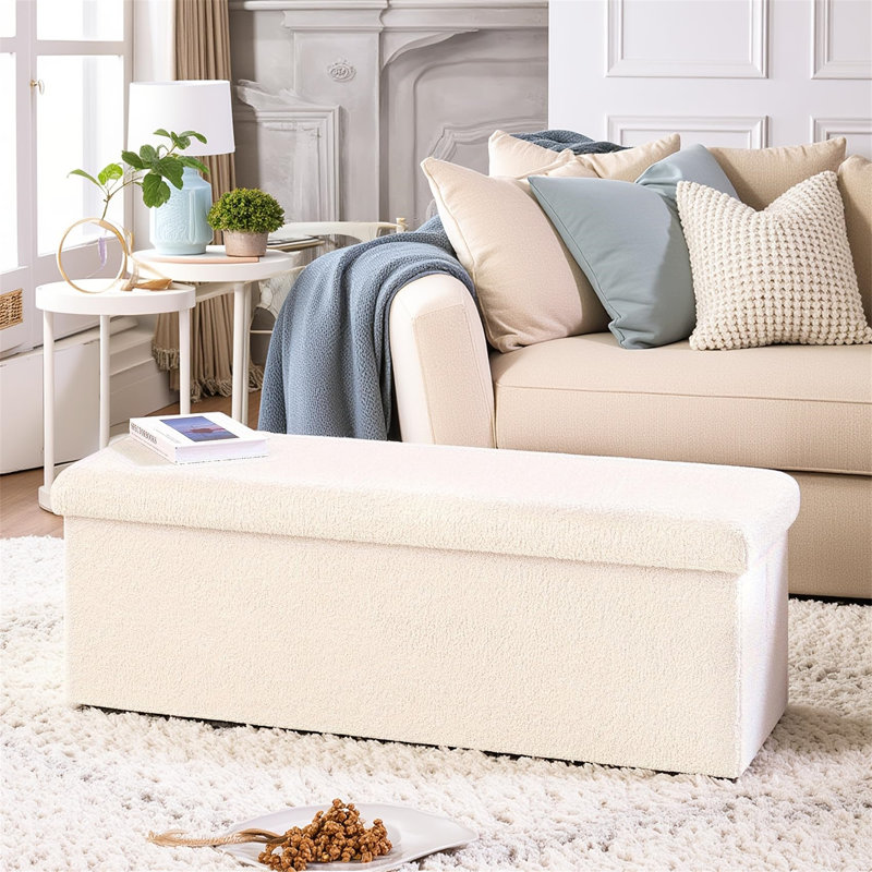 Fabric Upholstered Storage Bench